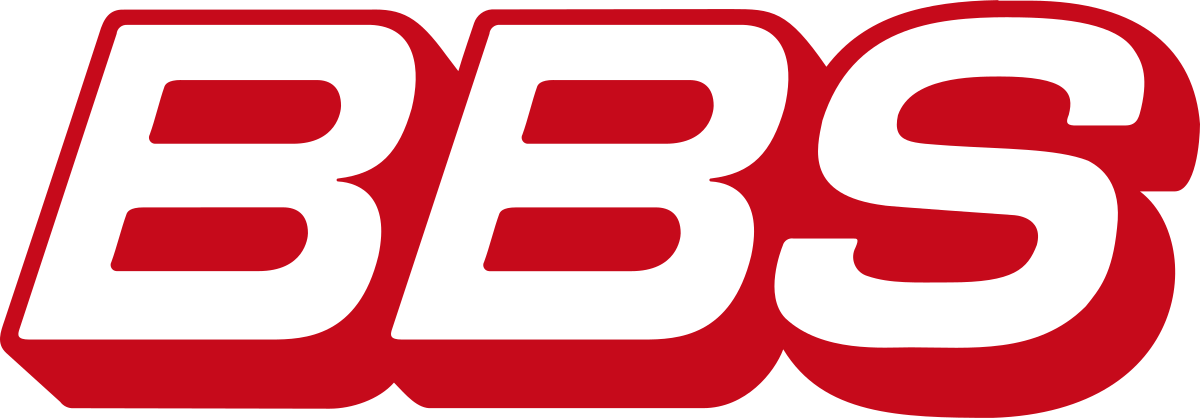 The BBS logo text: White letters with red contour. 